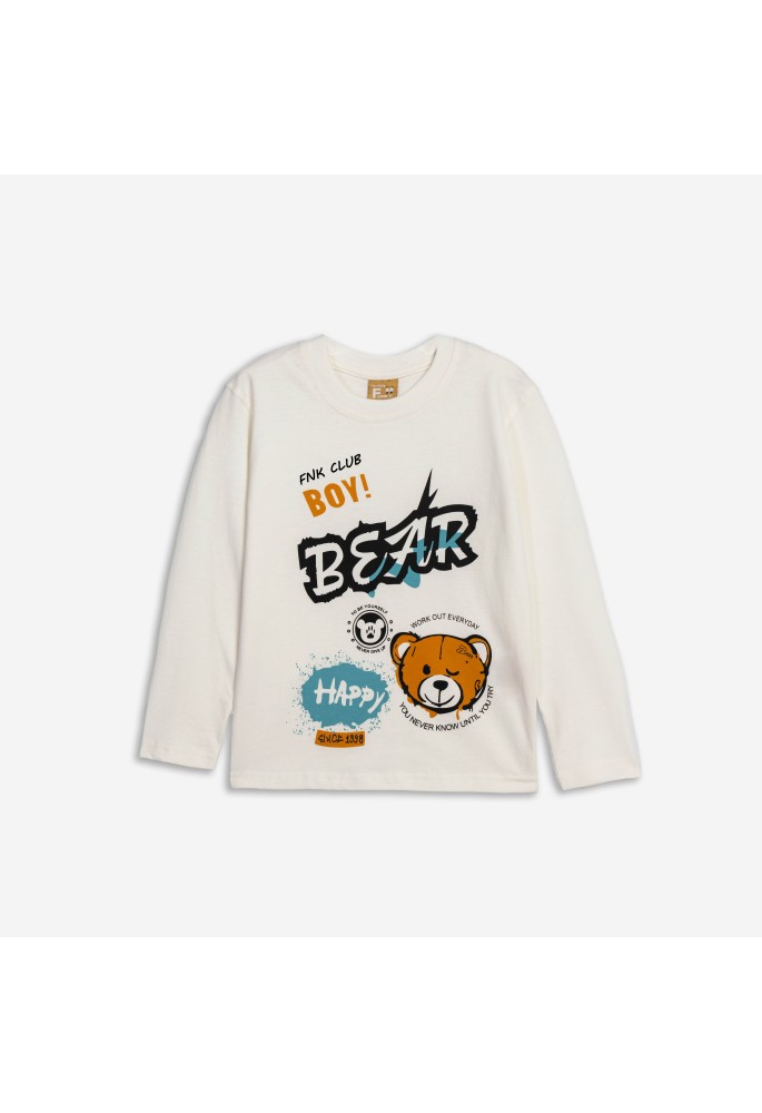 FUNKY Μπλουζάκι Εποχιακό BEAR 226-306103-1 Ecrou