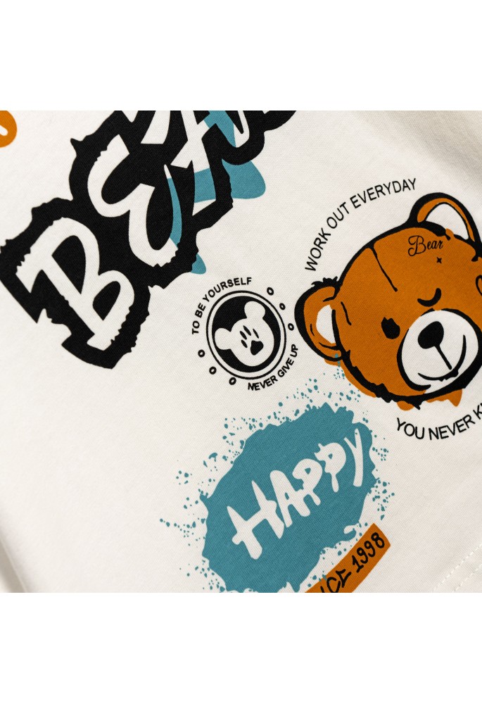 FUNKY Μπλουζάκι Εποχιακό BEAR 226-306103-1 Ecrou