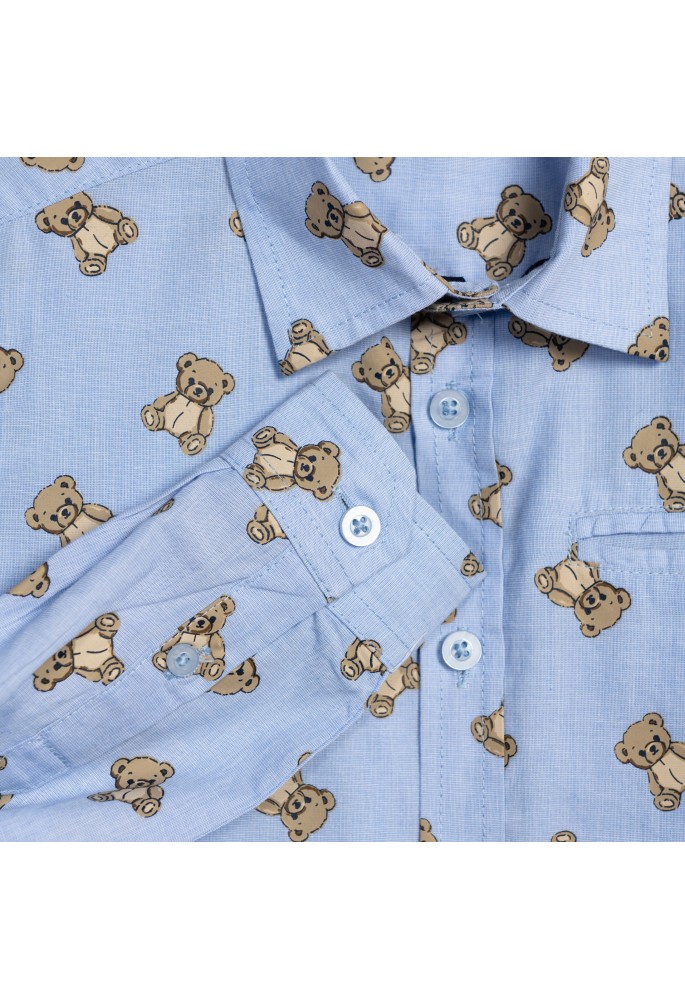 FUNKY Πουκάμισο BEAR 226-308108-1 Ciel Allover FUNKY Πουκάμισο BEAR 226-308108-1 Ciel Allover