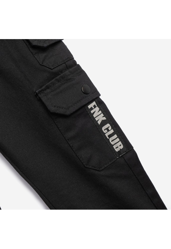 FUNKY Παντελόνι Σταθερό Ύφασμα Cargo 226-311102-1 Μαύρο FUNKY Παντελόνι Σταθερό Ύφασμα Cargo 226-311102-1 Μαύρο