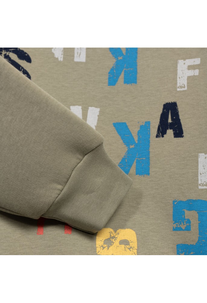 FUNKY Φούτερ με Γράμματα 226-392104-2 Ευκάλυπτος FUNKY Φούτερ με Γράμματα 226-392104-2 Ευκάλυπτος