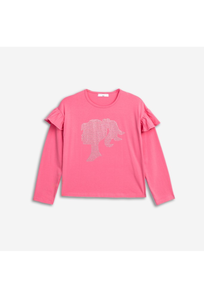 FUNKY Μπλούζα με Στρας Girl 226-506126-1 Ροζ FUNKY Μπλούζα με Στρας Girl 226-506126-1 Ροζ