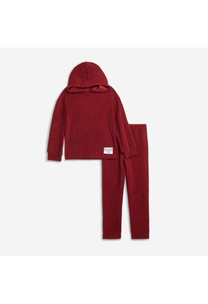 FUNKY Σετ Μπλούζα με Κουκούλα και Κολάν 226-523108-1 Bordeaux FUNKY Σετ Μπλούζα με Κουκούλα και Κολάν 226-523108-1 Bordeaux