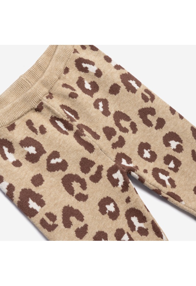 FUNKY Σετ Πλεκτό Animal Print Μπλούζα και Παντελόνι 226-723107-1 Leopard FUNKY Σετ Πλεκτό Animal Print Μπλούζα και Παντελόνι 226-723107-1 Leopard