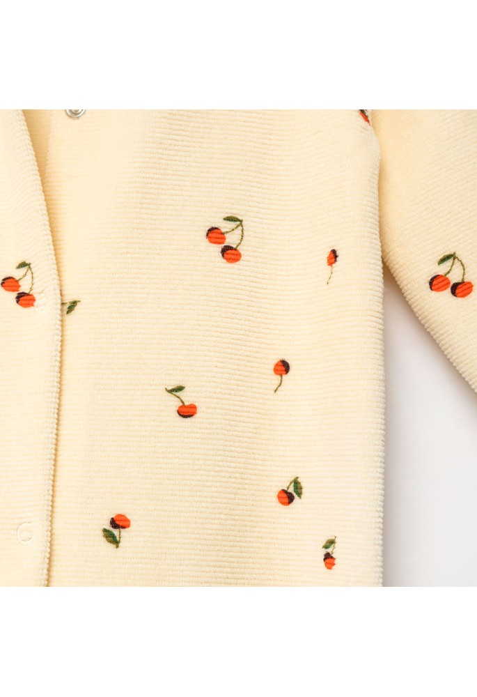 FUNKY Φορμάκι Ολόσωμο Βελουτέ "Cherries" 227-060148-1 Μπεζ FUNKY Φορμάκι Ολόσωμο Βελουτέ "Cherries" 227-060148-1 Μπεζ