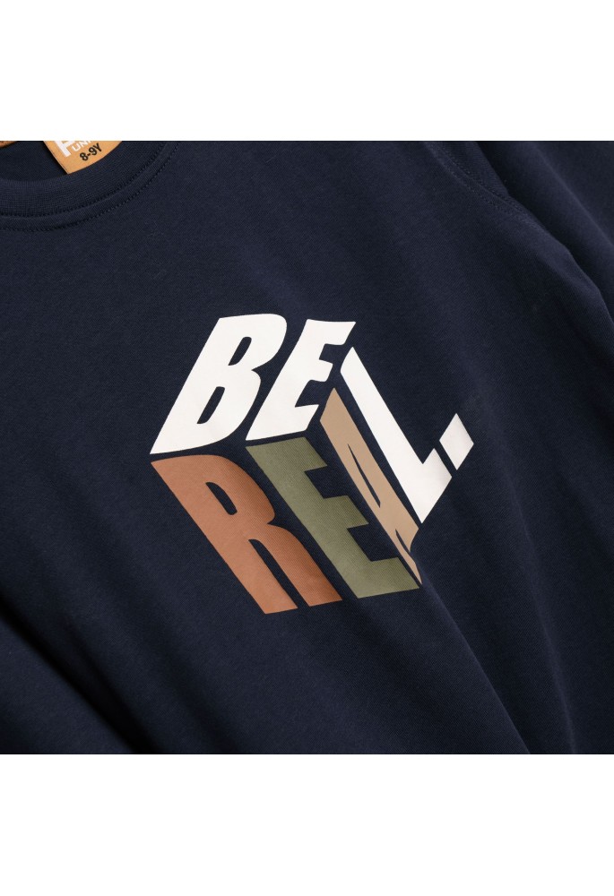 FUNKY Μπλούζα με Μακρύ Μανίκι "Be Real" 227-106100-1 Μπλε FUNKY Μπλούζα με Μακρύ Μανίκι "Be Real" 227-106100-1 Μπλε