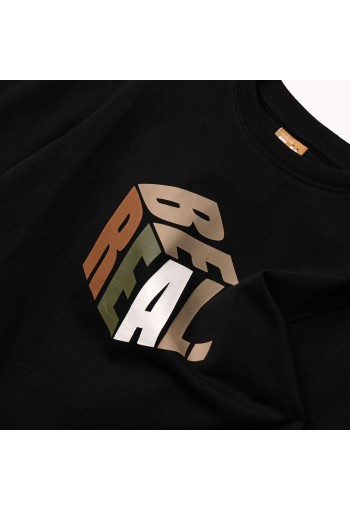 FUNKY Μπλούζα με Μακρύ Μανίκι "Be Real" 227-106100-3 Μαύρο FUNKY Μπλούζα με Μακρύ Μανίκι "Be Real" 227-106100-3 Μαύρο