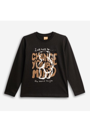 FUNKY Μπλούζα Μακρυμάνικη "Change Your Mind" 227-106103-1 Μαύρο