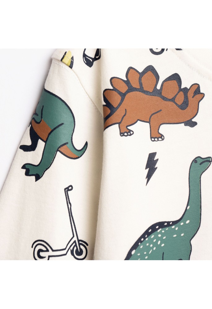 FUNKY Μπλούζα με Μακρύ Μανίκι "Dinosaurs" 227-306102-1 Εκρού FUNKY Μπλούζα με Μακρύ Μανίκι "Dinosaurs" 227-306102-1 Εκρού