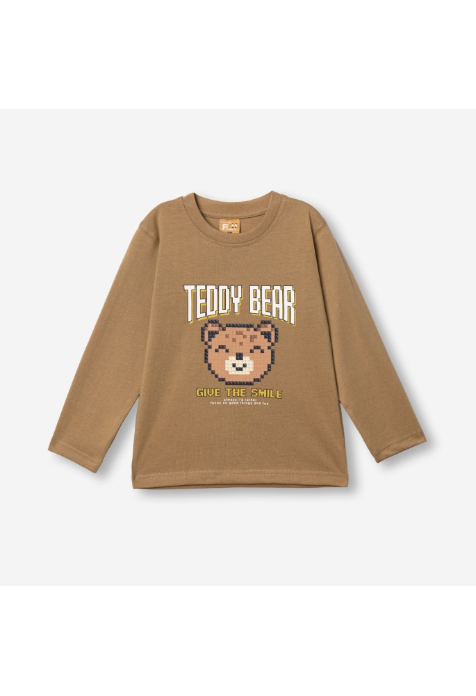 FUNKY Μπλούζα Μακρυμάνικη "Teddy Bear" 227-306119-1 Tannin FUNKY Μπλούζα Μακρυμάνικη "Teddy Bear" 227-306119-1 Tannin