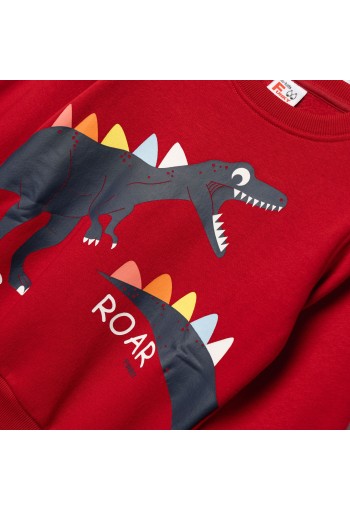 FUNKY Σετ Μπλούζα Φούτερ και Παντελόνι Φόρμας "Roar" 227-317104-1 Κόκκινο/Μπλε FUNKY Σετ Μπλούζα Φούτερ και Παντελόνι Φόρμας "Roar" 227-317104-1 Κόκκινο/Μπλε