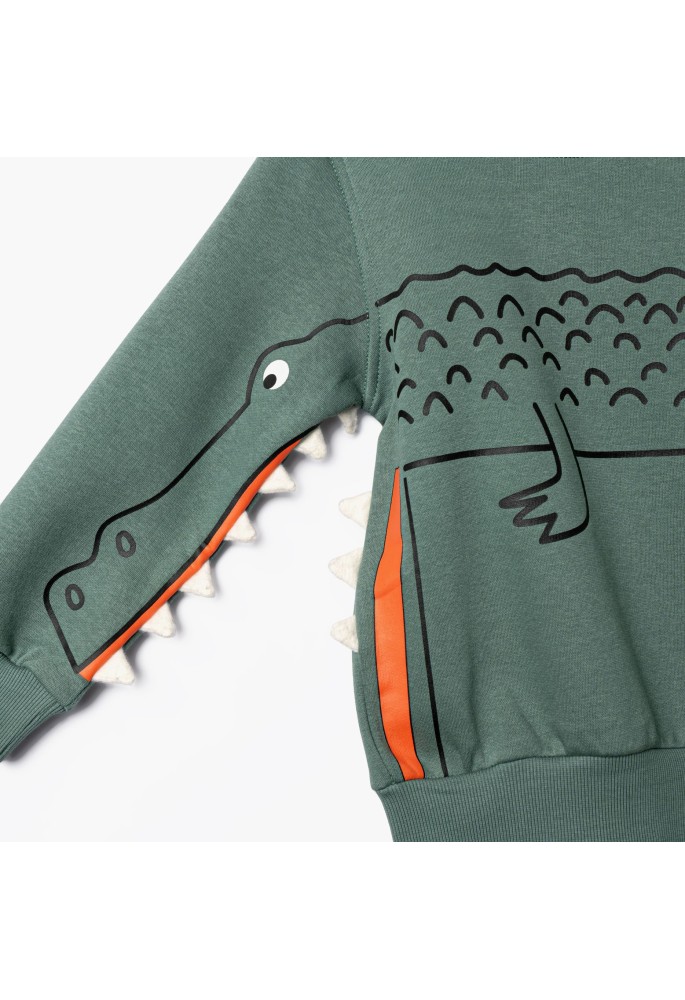 FUNKY Σετ Μπλούζα Φούτερ και Παντελόνι Φόρμας "Crocodile" 227-317142-1 Green Mountain/Μαύρο FUNKY Σετ Μπλούζα Φούτερ και Παντελόνι Φόρμας "Crocodile" 227-317142-1 Green Mountain/Μαύρο