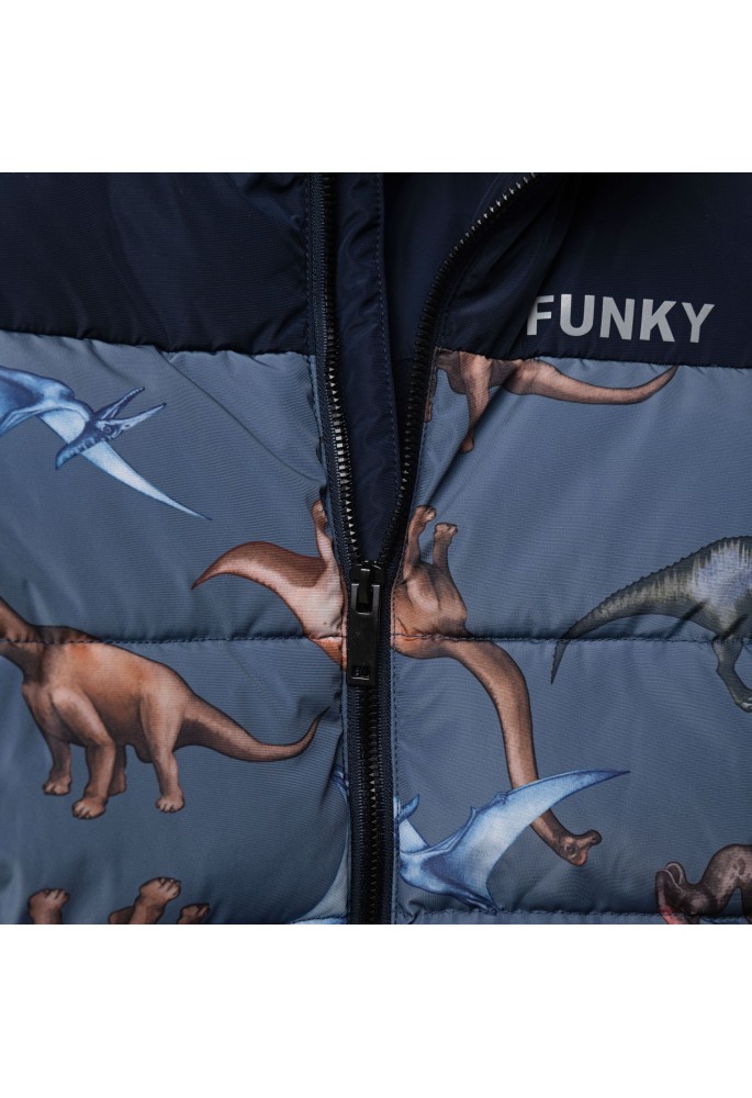FUNKY Μπουφάν με Κουκούλα και Τύπωμα "Δεινόσαυρος¨227-318114-1 Μπλε FUNKY Μπουφάν με Κουκούλα και Τύπωμα "Δεινόσαυρος¨227-318114-1 Μπλε