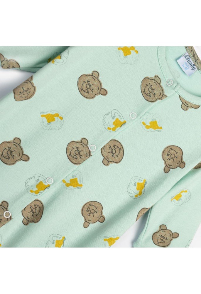 FUNKY Φορμάκι με Μακρύ Μανίκι Bear and Honey 125-050131-1 Φυστικί