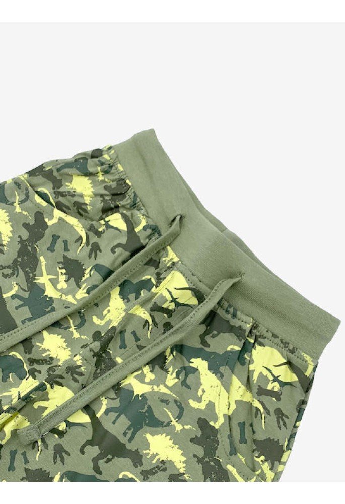 Funky Σετ Μπλούζα και Βερμούδα Wild world 124-301119-1 Λαχανί Funky Σετ Μπλούζα και Βερμούδα Wild world 124-301119-1 Λαχανί