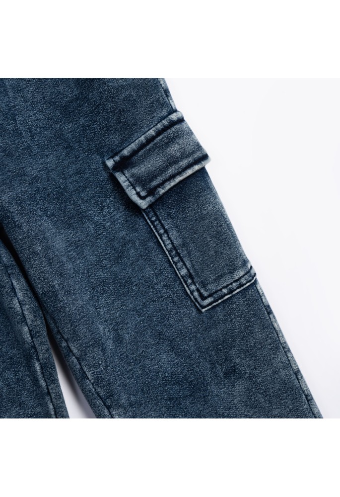 FUNKY Παντελόνι Τζιν Μαλακό Λύκρα Cargo 226-112106-1 Μπλε FUNKY Παντελόνι Τζιν Μαλακό Λύκρα Cargo 226-112106-1 Μπλε