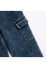 FUNKY Παντελόνι Τζιν Μαλακό Λύκρα Cargo 226-112106-1 Μπλε FUNKY Παντελόνι Τζιν Μαλακό Λύκρα Cargo 226-112106-1 Μπλε