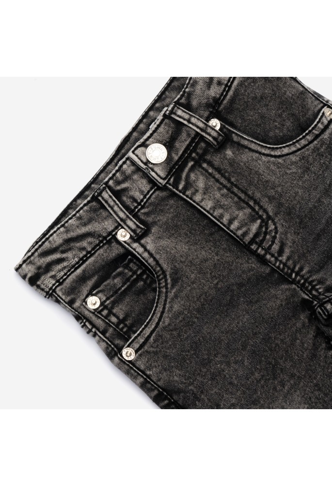 FUNKY Παντελόνι Τζιν Λύκρα Μαλακό Με Animal Print Λεπτομέρειες Στις Τσέπες 226-712101-1 Black FUNKY Παντελόνι Τζιν Λύκρα Μαλακό Με Animal Print Λεπτομέρειες Στις Τσέπες 226-712101-1 Black
