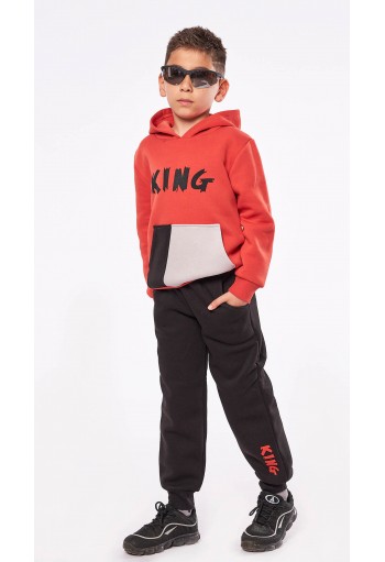 Hashtag Σετ Φούτερ Μπλούζα και Παντελόνι Φόρμας King 239801 Πορτοκαλί Hashtag Σετ Φούτερ Μπλούζα και Παντελόνι Φόρμας King 239801 Πορτοκαλί