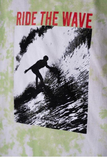Hashtag Σετ Μπλούζα και Βερμούδα Ride the wave 242827 Λαχανί Hashtag Σετ Μπλούζα και Βερμούδα Ride the wave 242827 Λαχανί