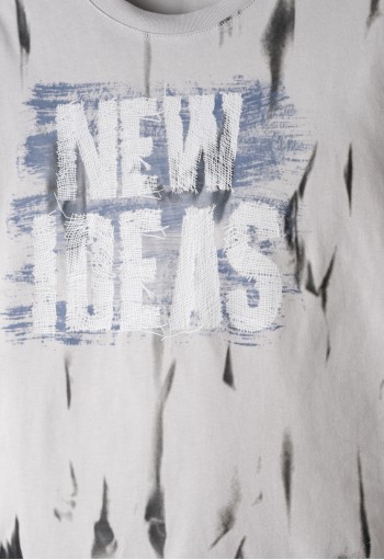 HASHTAG Σετ Μπλούζα με Κοντό Μανίκι και Σορτς "New Ideas" 266711 Γκρι