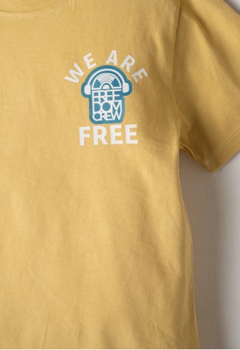 HASHTAG Σετ Μπλούζα με Κοντό Μανίκι και Βερμούδα "Freedom Crew" 266739 Μουσταρδί HASHTAG Σετ Μπλούζα με Κοντό Μανίκι και Βερμούδα "Freedom Crew" 266739 Μουσταρδί
