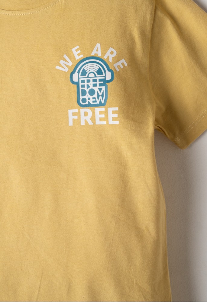 HASHTAG Σετ Μπλούζα με Κοντό Μανίκι και Βερμούδα "Freedom Crew" 266739 Μουσταρδί HASHTAG Σετ Μπλούζα με Κοντό Μανίκι και Βερμούδα "Freedom Crew" 266739 Μουσταρδί