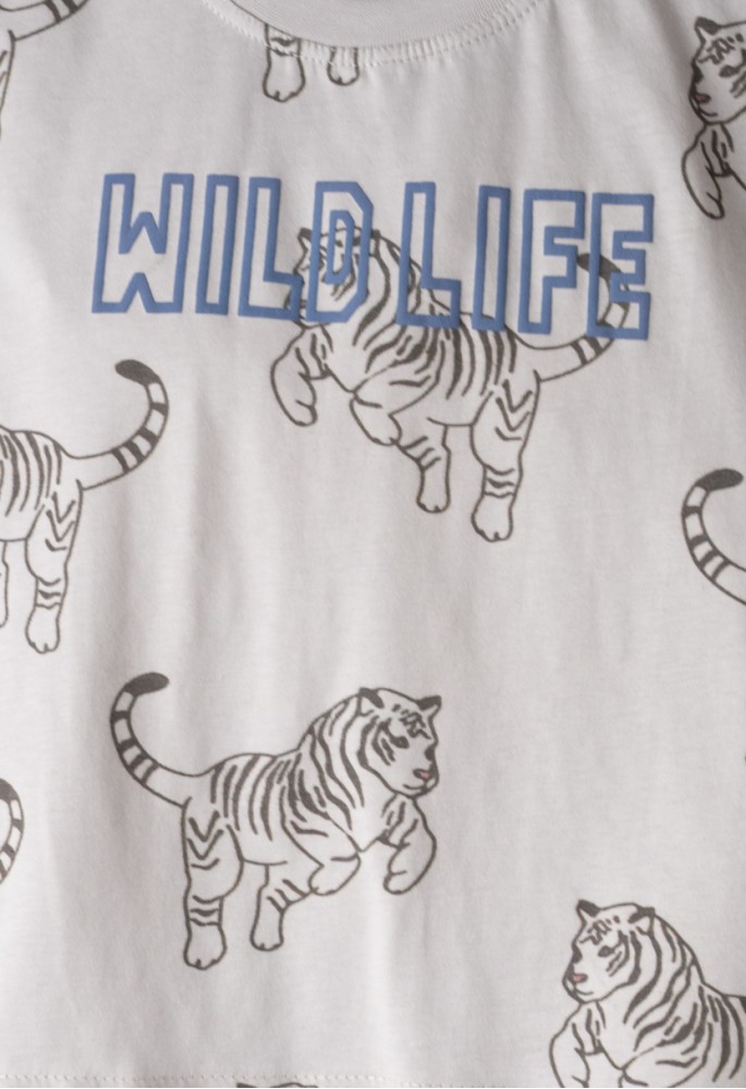 HASHTAG Σετ Μπλούζα με Κοντό Μανίκι και Βερμούδα "Wild Life" 266812 Πάγου HASHTAG Σετ Μπλούζα με Κοντό Μανίκι και Βερμούδα "Wild Life" 266812 Πάγου