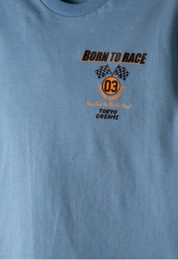 HASHTAG Μπλούζα "Born to Race" 266830 Μπλε