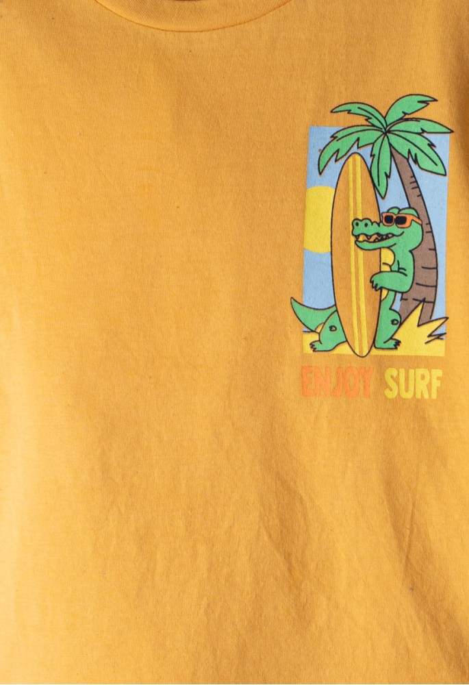 HASHTAG Σετ Μπλούζα με Κοντό Μανίκι και Σορτς "Enjoy Surf" 266836 Μουσταρδί HASHTAG Σετ Μπλούζα με Κοντό Μανίκι και Σορτς "Enjoy Surf" 266836 Μουσταρδί