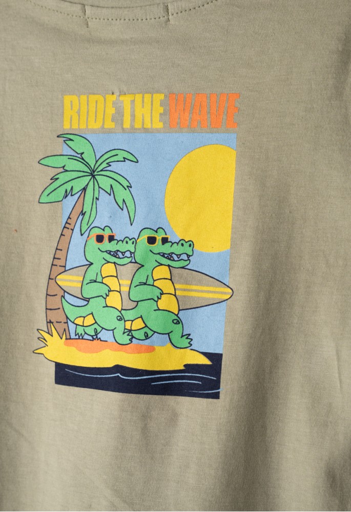 HASHTAG Σετ Μπλούζα με Κοντό Μανίκι και Σορτς "Enjoy Surf" 266836 Λαδί HASHTAG Σετ Μπλούζα με Κοντό Μανίκι και Σορτς "Enjoy Surf" 266836 Λαδί