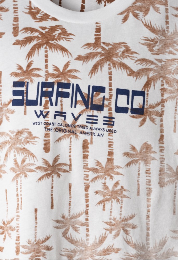 HASHTAG Σετ Μπλούζα με Κοντό Μανίκι και Σορτς "Surfing" 266838 Λευκό HASHTAG Σετ Μπλούζα με Κοντό Μανίκι και Σορτς "Surfing" 266838 Λευκό