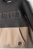 HASHTAG Σετ Μπλούζα Φούτερ και Παντελόνι Φόρμας "Skater" 267704 Γκρι-Μπεζ HASHTAG Σετ Μπλούζα Φούτερ και Παντελόνι Φόρμας "Skater" 267704 Γκρι-Μπεζ