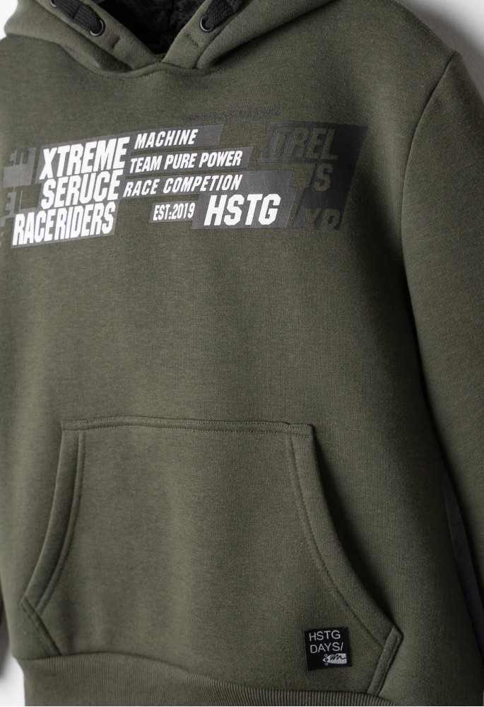 HASHTAG Σετ Μπλούζα Φούτερ με Κουκούλα και Παντελόνι Φόρμας "XTREME" 267707 Χακί HASHTAG Σετ Μπλούζα Φούτερ με Κουκούλα και Παντελόνι Φόρμας "XTREME" 267707 Χακί