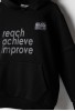 HASHTAG Μπλούζα Εποχιακή με Κουκούλα "Reach Achieve Improve" 267735 Ανθρακί 