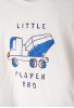HASHTAG Πιτζάμα με Μάσκα Ύπνου "Little Player" H-634 Λευκό-Μπλε HASHTAG Πιτζάμα με Μάσκα Ύπνου "Little Player" H-634 Λευκό-Μπλε