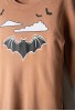 HASHTAG Πιτζάμα με Μάσκα Ύπνου "Bat" H-713 Ανοιχτό Καφέ HASHTAG Πιτζάμα με Μάσκα Ύπνου "Bat" H-713 Ανοιχτό Καφέ