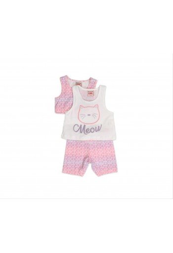 NEW COLLEGE Σετ 3 τμχ Μπλούζα-Μπουστάκι-Κολάν 34-8319 Λευκό NEW COLLEGE Σετ 3 τμχ Μπλούζα-Μπουστάκι-Κολάν 34-8319 Λευκό
