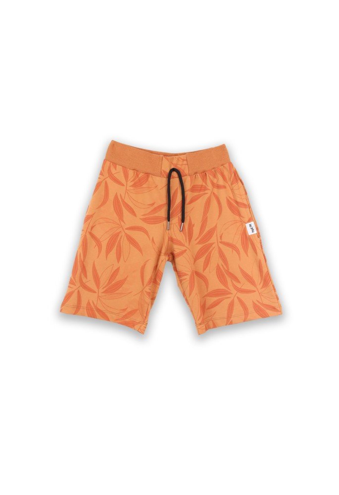 Nek Σετ Μπλούζα και Βερμούδα Let's Go To The Beach 63325 Μαύρο-Πορτοκαλί