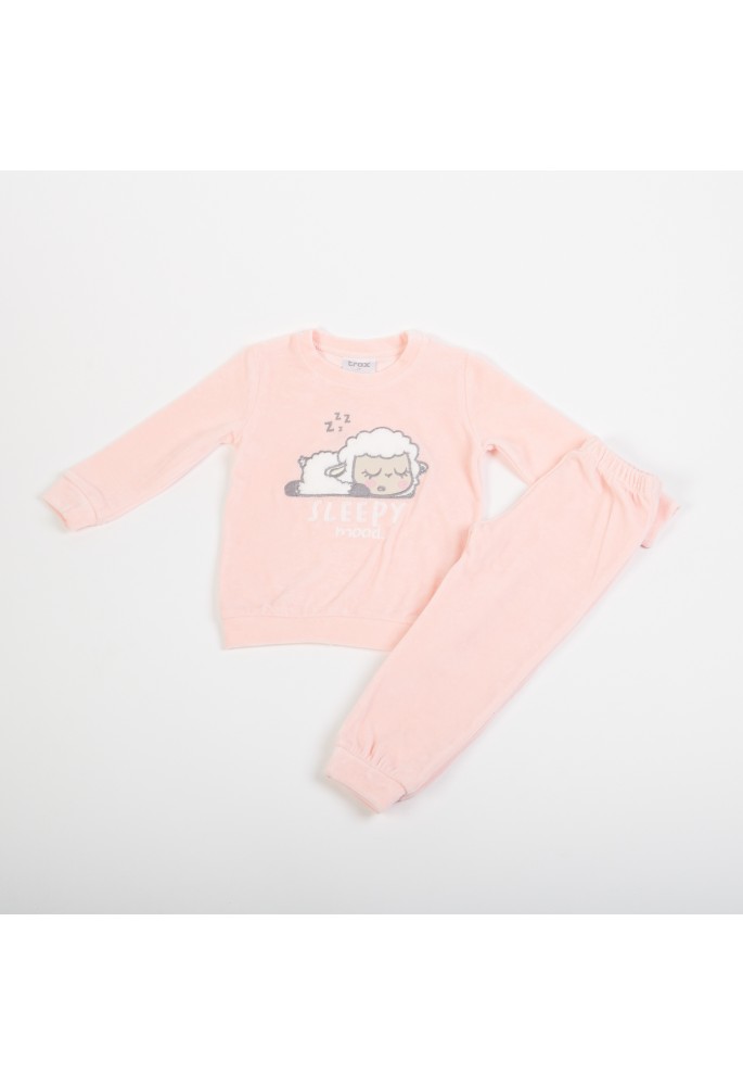 Trax Σετ Πιτζάμες Βελουτέ Sleepy 48796 Ballerina