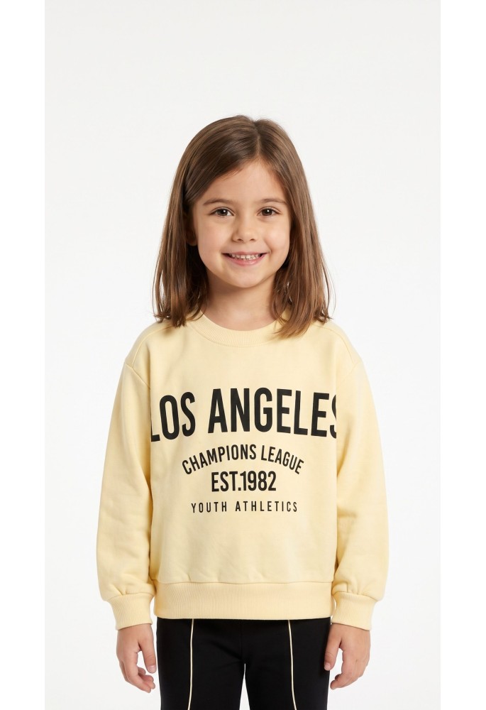 TRAX Σετ Μπλούζα και Κολάν "Los Angeles" 50613 Cream TRAX Σετ Μπλούζα και Κολάν "Los Angeles" 50613 Cream