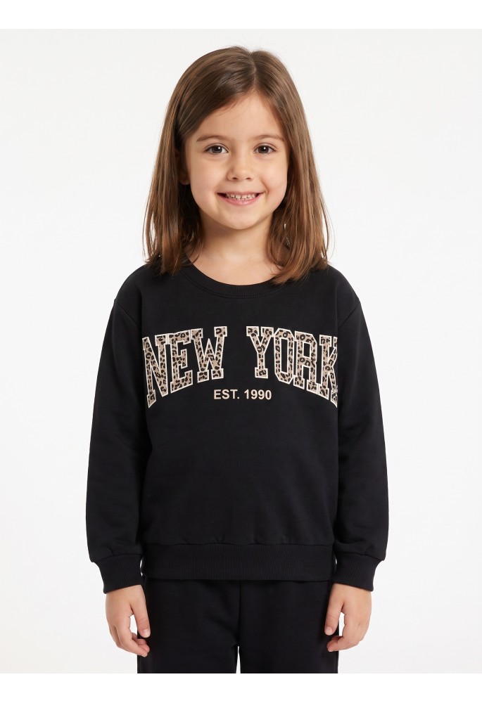 TRAX Σετ Μπλούζα Φούτερ και Παντελόνι Φόρμας "New York" 50625 Μαύρο TRAX Σετ Μπλούζα Φούτερ και Παντελόνι Φόρμας "New York" 50625 Μαύρο