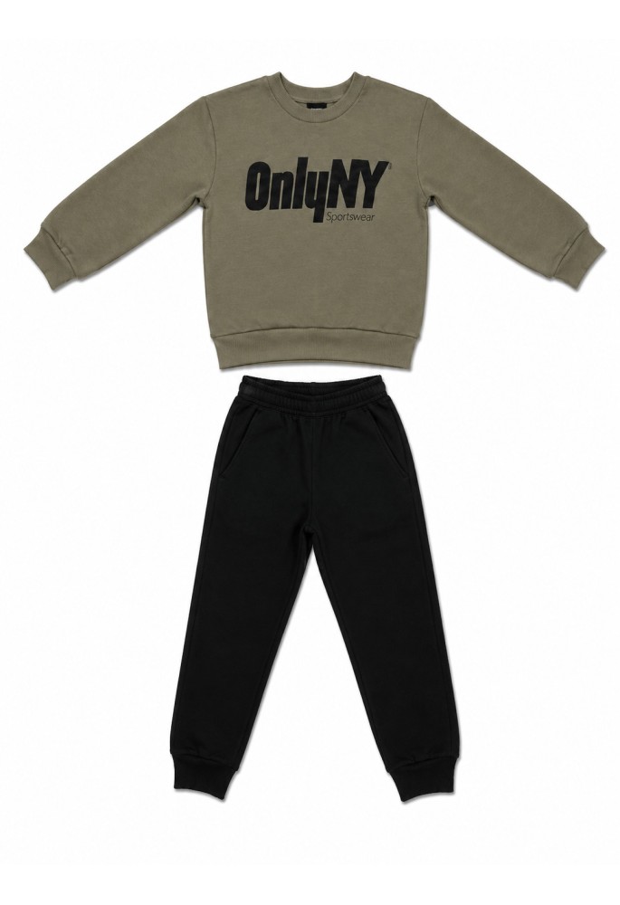 TRAX Σετ Μπλούζα Φούτερ και Παντελόνι Φόρμας "OnlyNY" 50824 Χακί TRAX Σετ Μπλούζα Φούτερ και Παντελόνι Φόρμας "OnlyNY" 50824 Χακί