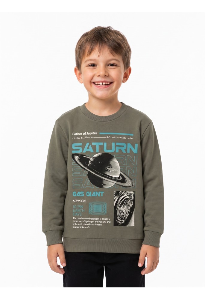 TRAX Μπλούζα Φούτερ "Saturn" 50847 Dusty
