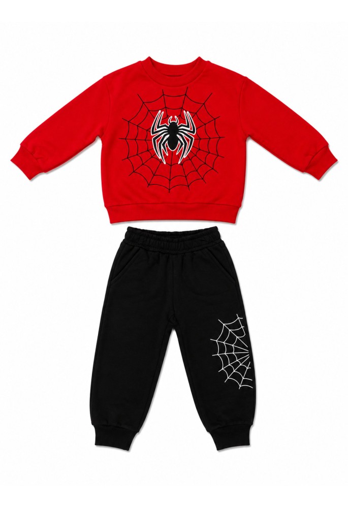 TRAX Σετ Μπλούζα Φούτερ και Παντελόνι Φόρμας "Spider" 50913 Κόκκινο TRAX Σετ Μπλούζα Φούτερ και Παντελόνι Φόρμας "Spider" 50913 Κόκκινο