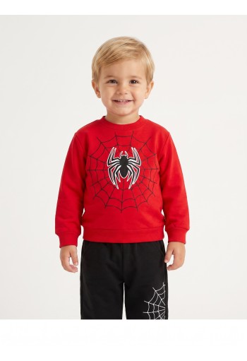 TRAX Σετ Μπλούζα Φούτερ και Παντελόνι Φόρμας "Spider" 50913 Κόκκινο