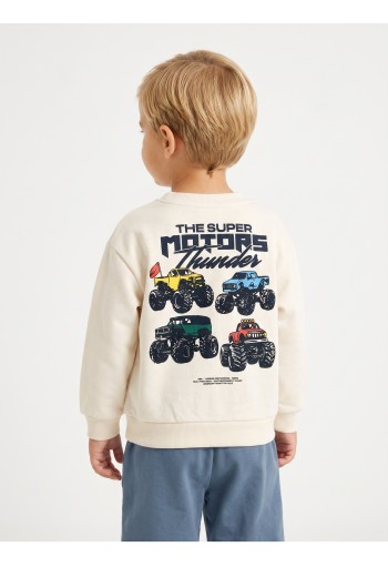 TRAX Σετ Μπλούζα Φούτερ και Παντελόνι Φόρμας "Motor Thunder" 50914 Cream TRAX Σετ Μπλούζα Φούτερ και Παντελόνι Φόρμας "Motor Thunder" 50914 Cream