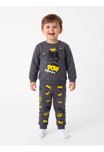 TRAX Πιτζάμα "Pow Superhero" 50993 Ανθρακί