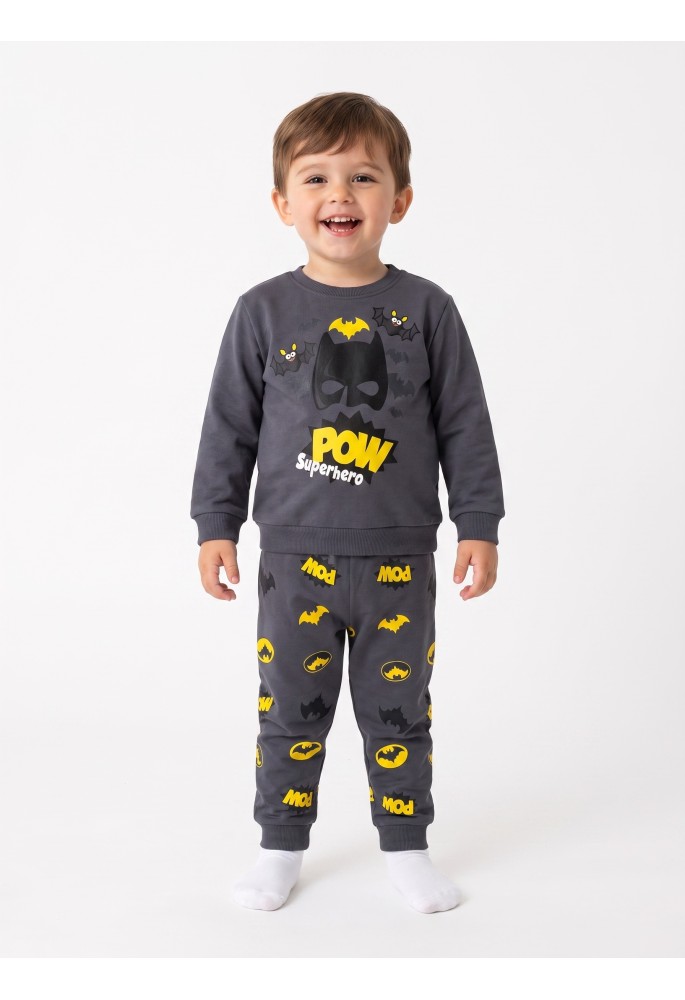 TRAX Πιτζάμα "Pow Superhero" 50993 Ανθρακί TRAX Πιτζάμα "Pow Superhero" 50993 Ανθρακί